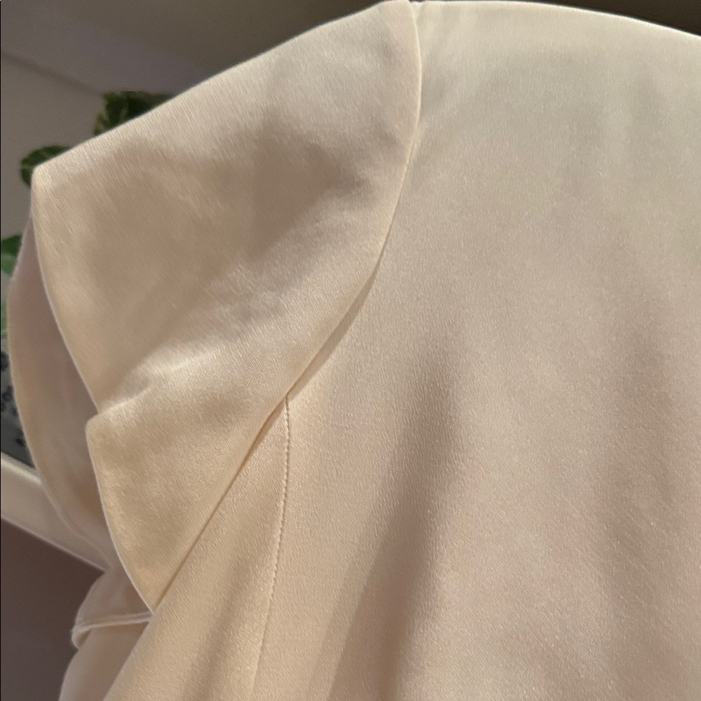 Theory Cream V-Neck Short Mini Dress - Picture 9 of 11